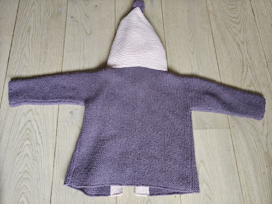 Pulover bluza pentru copii Urban Wool cu gluga din lana merinos 2-4 an