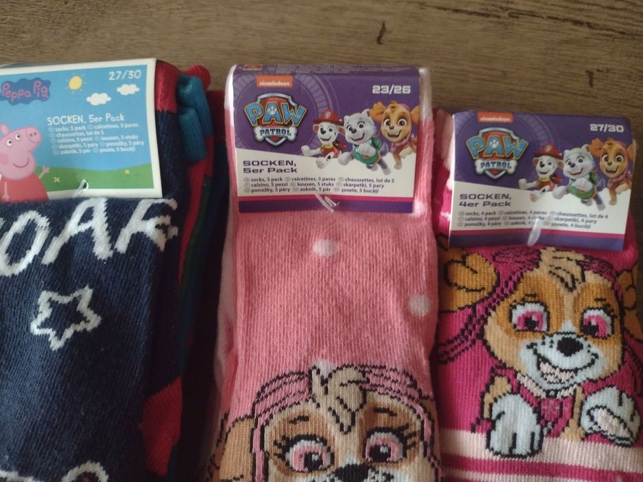 Детски чорапи  всеки три  комплекта по 5чифта  общо 15бр.