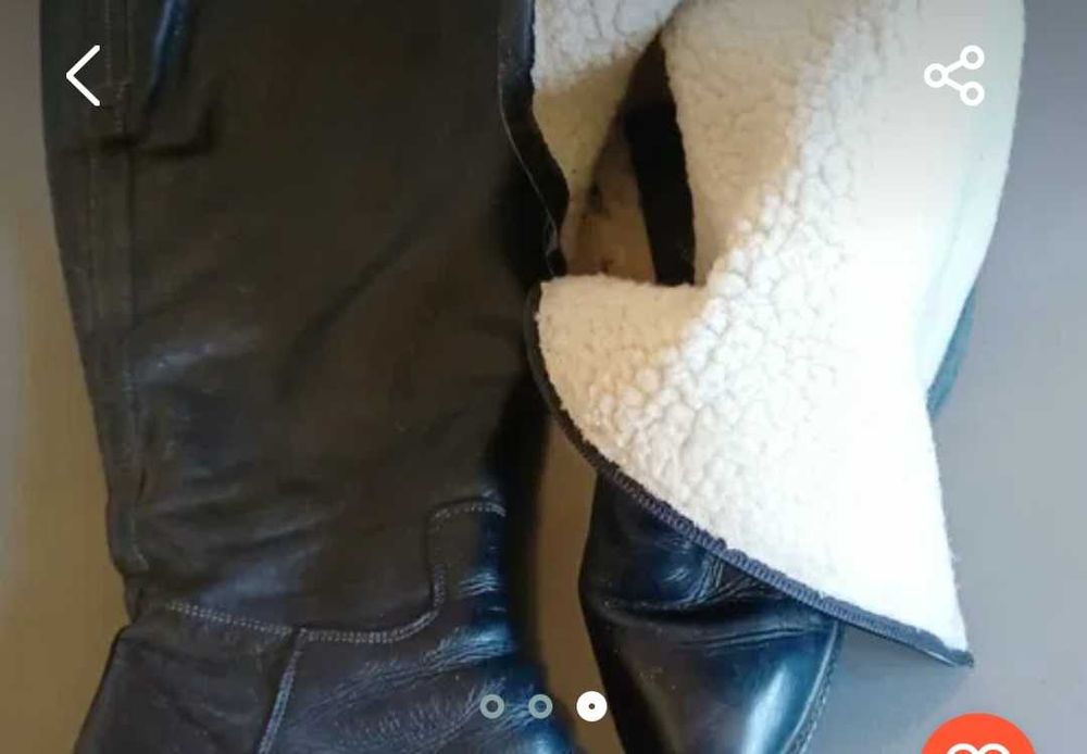 Cizme tip UGG cu blăniță