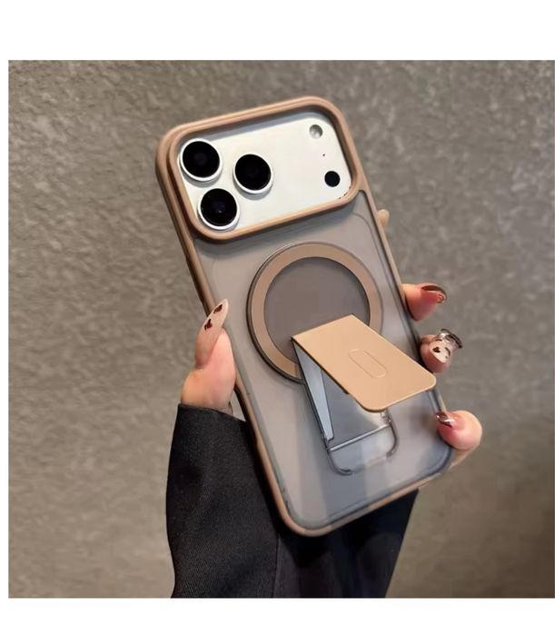 Husa Magnetica Silicon si Plastic cu Suport Birou - Iphone 17 PRO 17 PRO MAX 17 16 PRO 16 PRO MAX