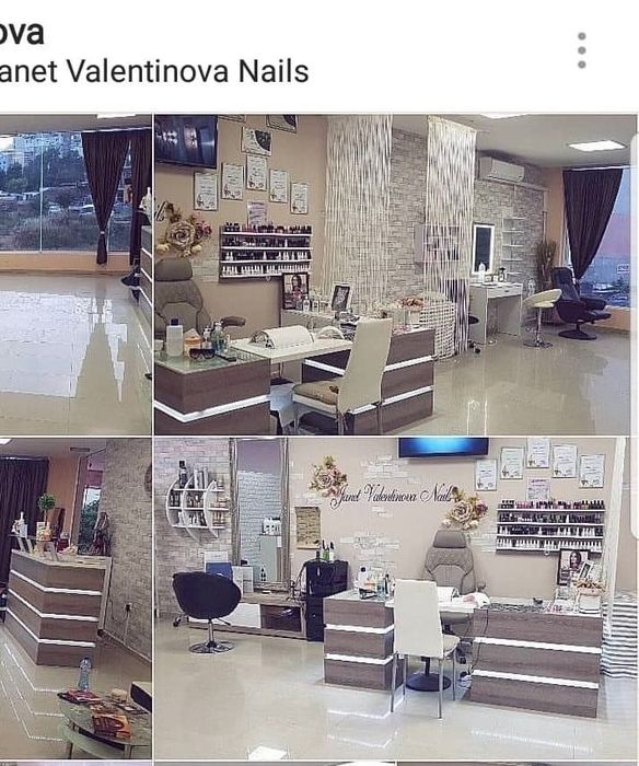 Бюро за маникюр, рецепция, рафтове, стол !