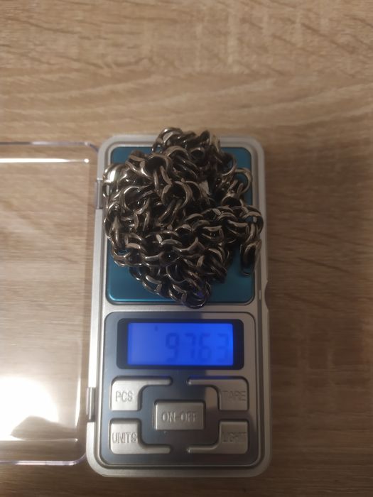 Продам серебрянную мужскую цепь