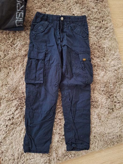 Pantaloni dublati H&M marimea 146 cm, bleumarin, noi fara eticheta