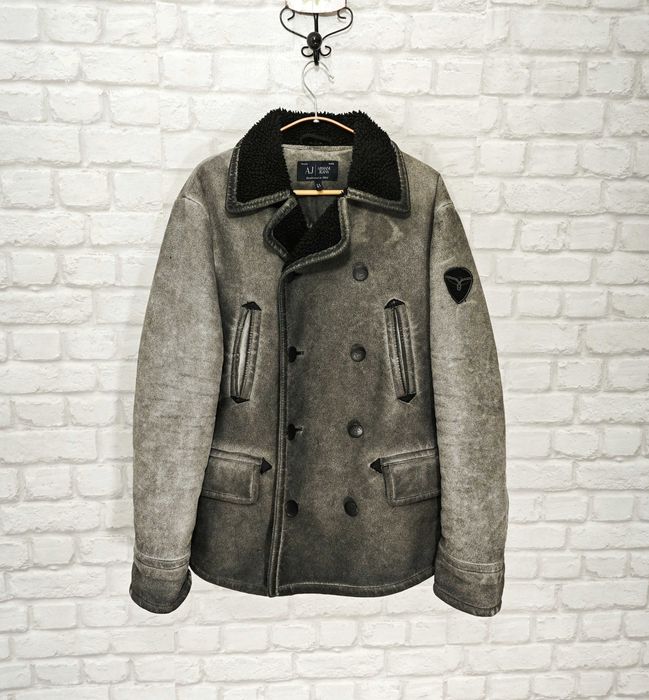 Armani Jeans Еко Кожа Мъжко Ретро vintage Яке размер EU 50 / L