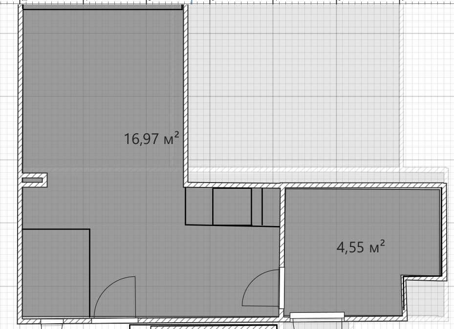 Двухуровневая часть дома 57,4 м², Яккасарай