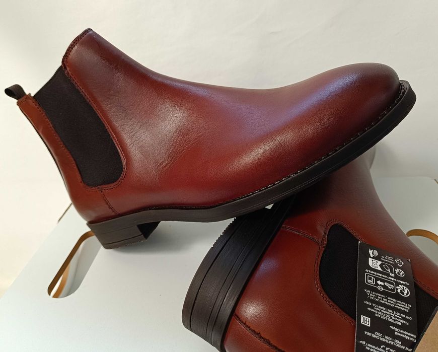 Ghete chelsea 44 premium Jack & Jones NOI piele naturala moale