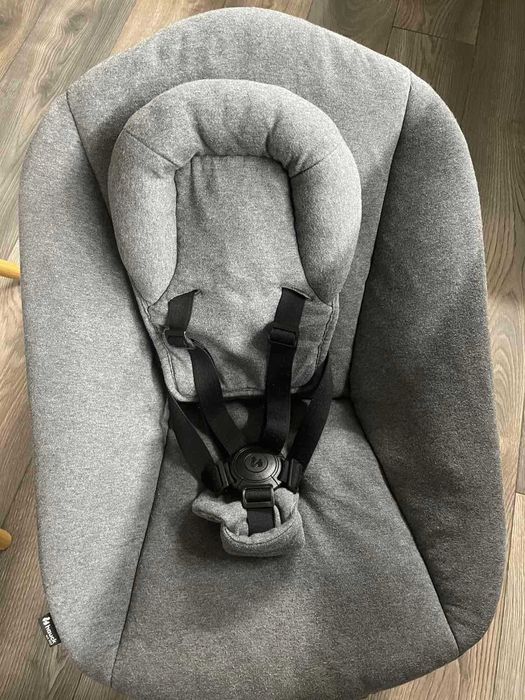 Дървен стол Hauck Beta+ в комлект с Шезлонг 2в1 Alpha Bouncer Premium