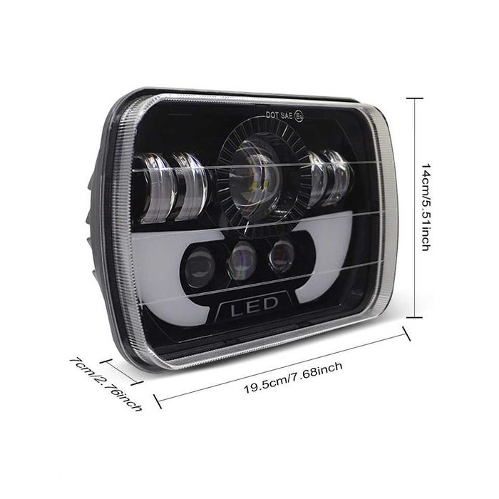 Универсални LED Фарове 200W за Jeep Cherokee XJ и Jeep Wrangler Y