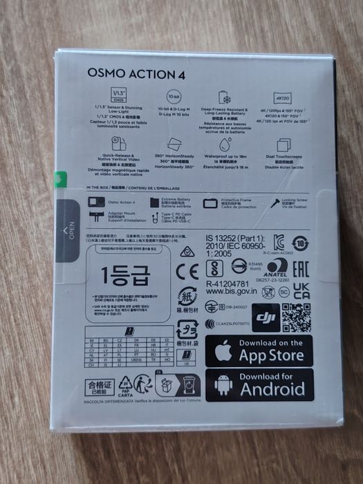 DJI Osmo Action 4 Essential Combo 4k, sigilat