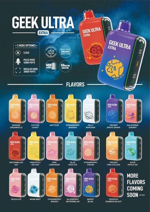 Vape Geek Bar Ultra 30k fumuri / Livrare rapida / vozol bang shisha