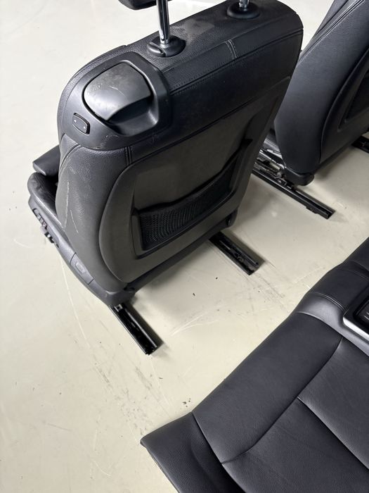 Спортен кожен салон recaro/за bmw f32/бмв ф32/ел. С памет/ подгрев/