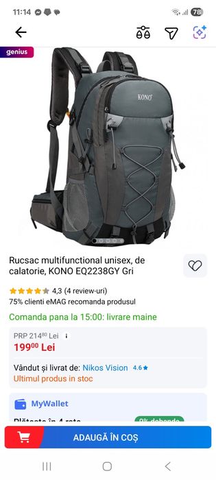Rucsac unisex  pt drumetii