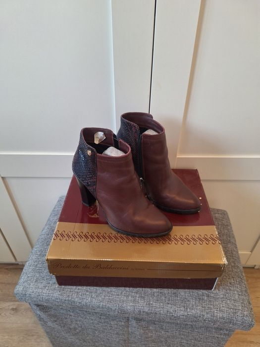 Botine dama, piele naturala, Baldacini - mărimea 38