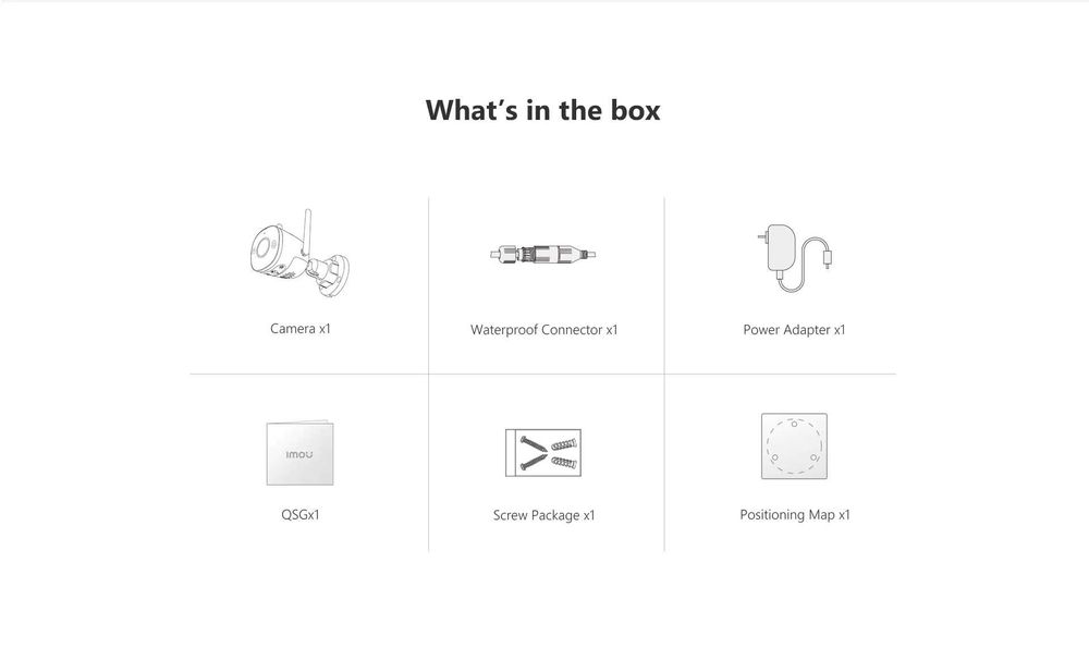 IP камера Imou Bullet 5MP (3K 2880*1620) WiFi камера + Гаранция 24м