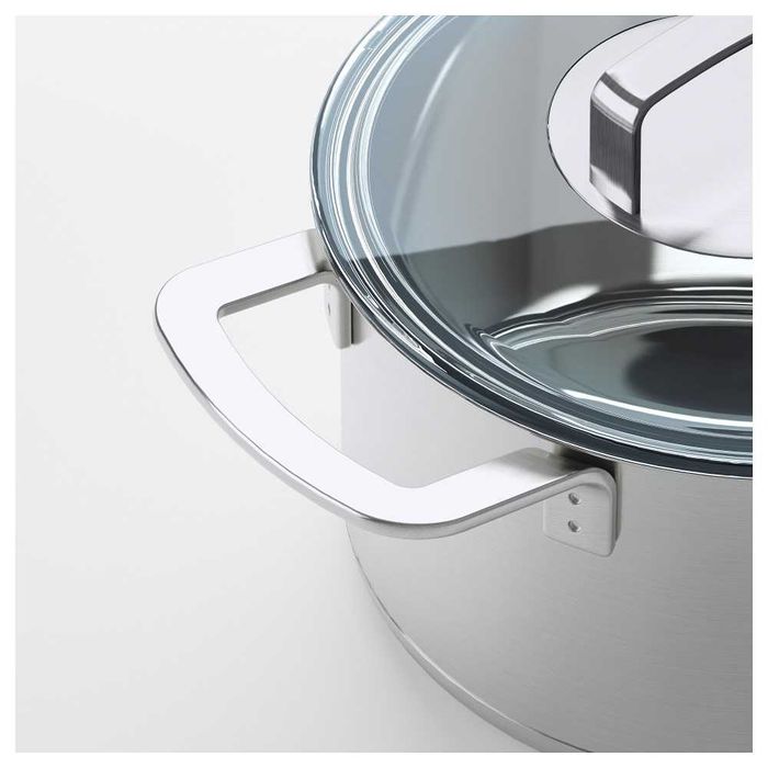 NOU! Set oale, cratita - 6 piese inox/sticlă