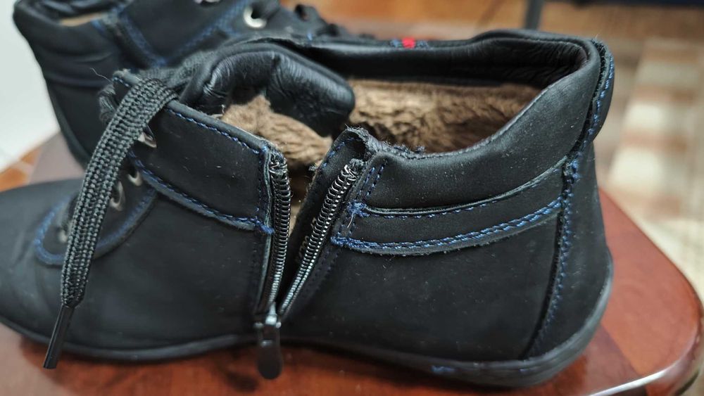 Ботинки мужские, замшевые