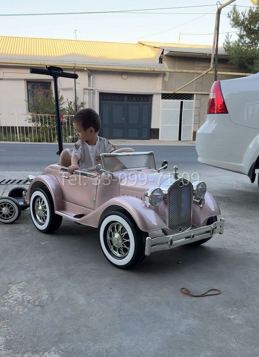 Детский электромобиль Retro Master Classic 24V, EVA колёса, с пультом