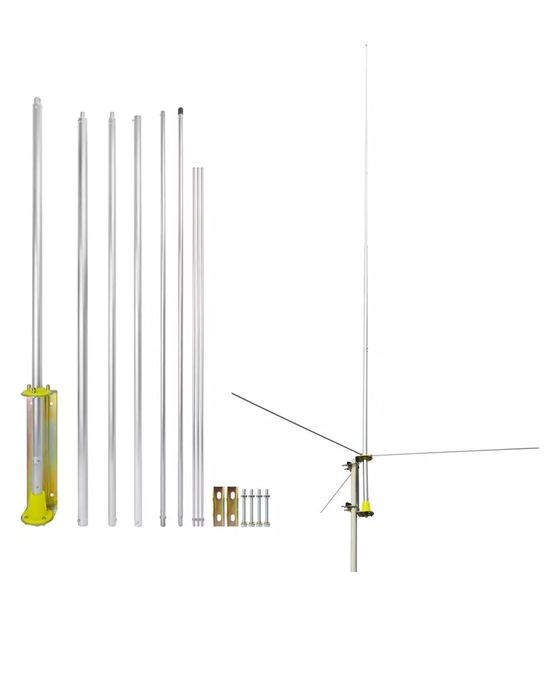 Antena de baza PNI DBA27 25-30 MHz, 620 cm, conector SO-239, 5 elementi, pentru cladiri