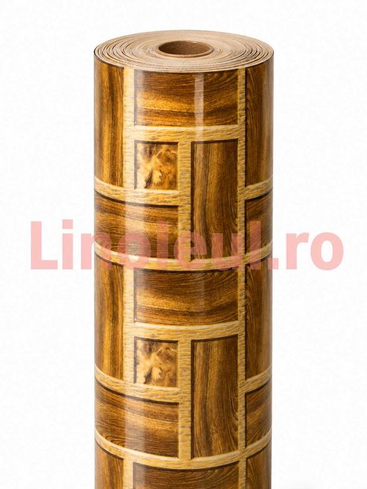 Linoleu 1.5m lat x 20 m lung, 1.20 mm gros,Stil Parchet Lucios,  Produs la moda , nou
