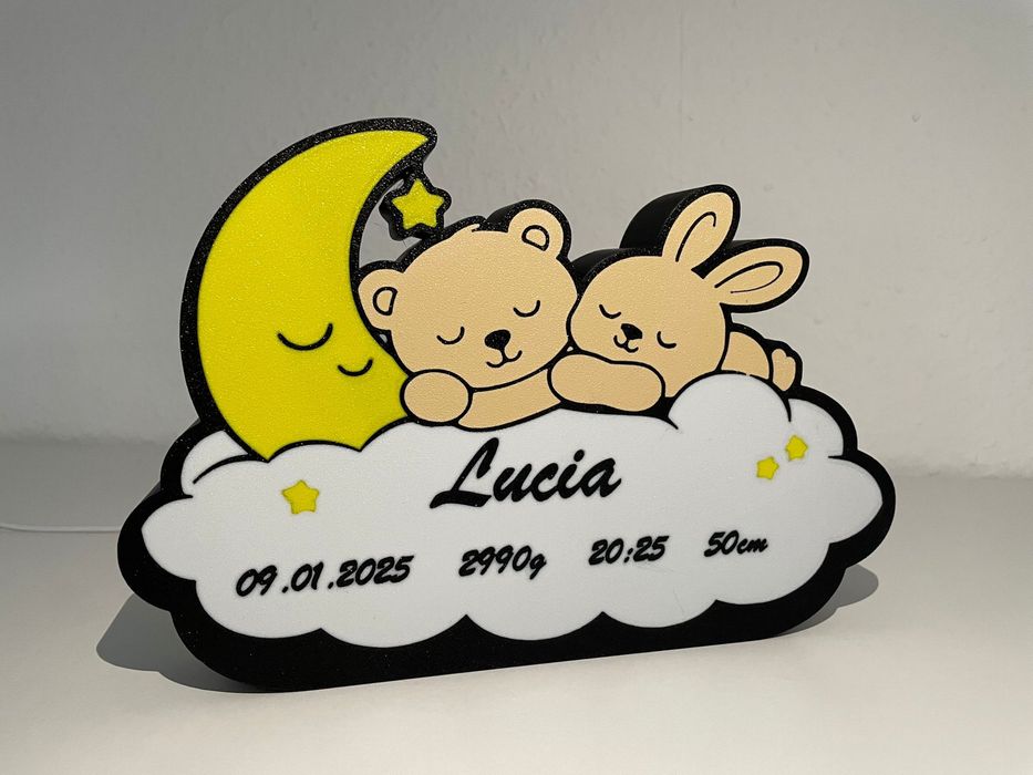 Lampa personalizata bebe cadou