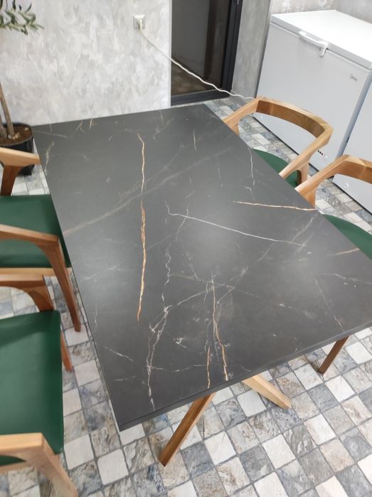 Стол стулья для ресторана и кафе орех