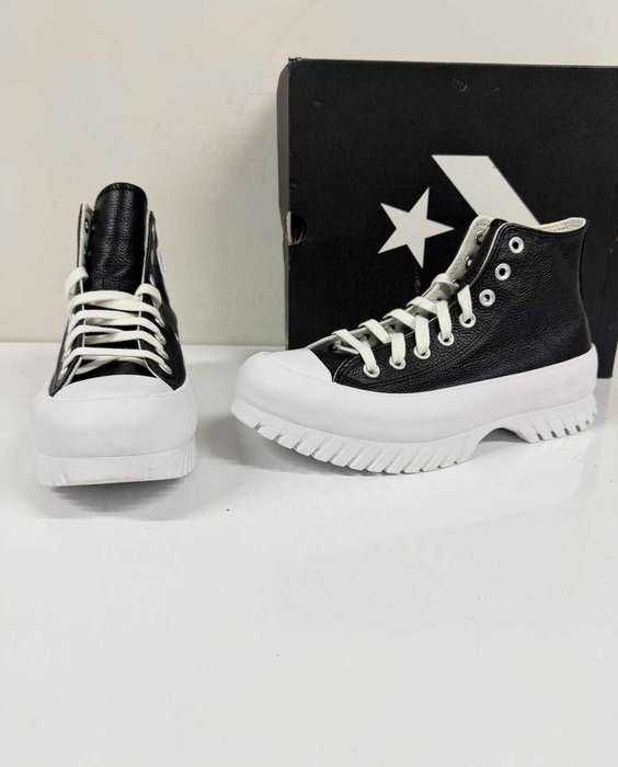 CONVERSE Chuck Taylor All Star Lugged 2.0 Leather Black (Нови) – Размер 40 (25.5 см стелка)