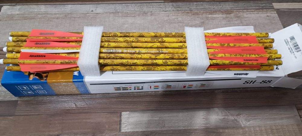 Sageti carbon arbaleta, 8.8 mm diametru/18 inch lungime