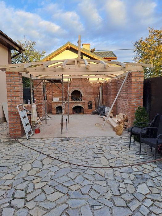 Efectuând grătare din cărămidă