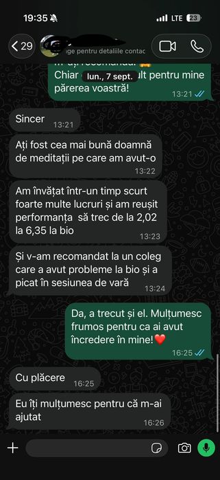 Meditații biologie bacalaureat