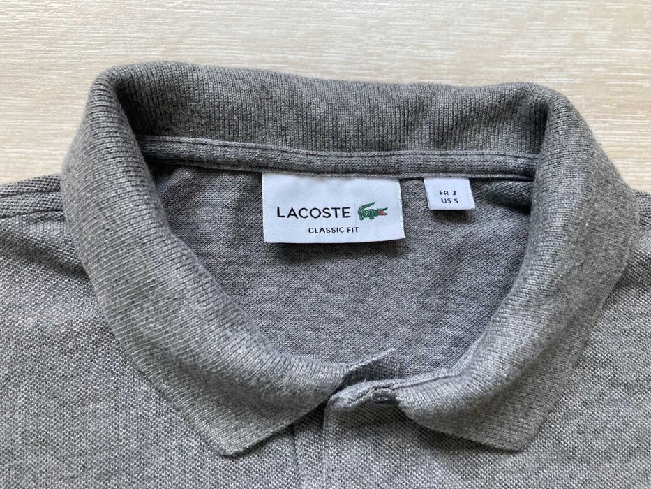 LACOSTE Classic Fit мъжка поло блуза фланела размер 3 / S