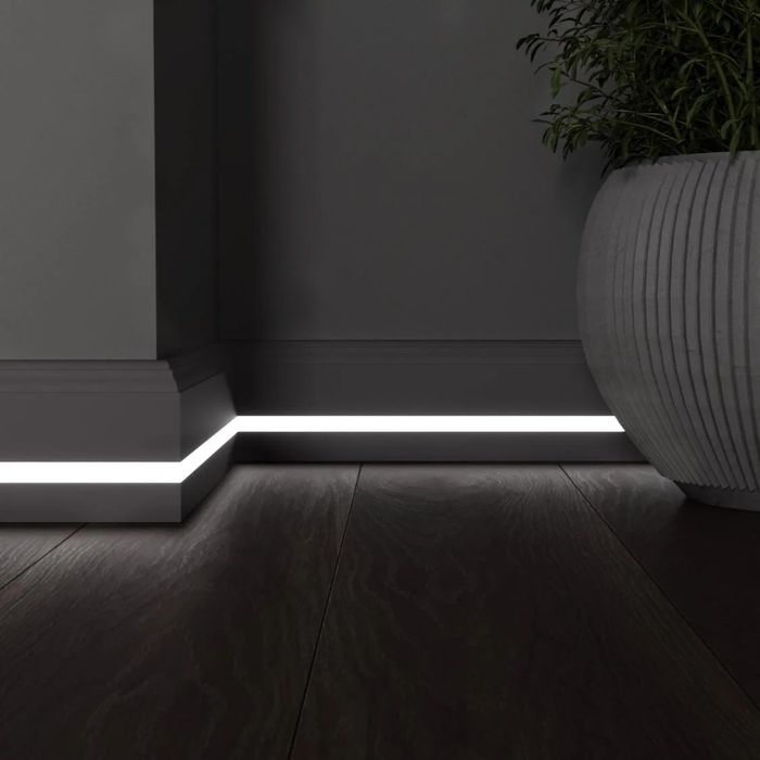 Плинтус из МДФ с LED подсветкой и без