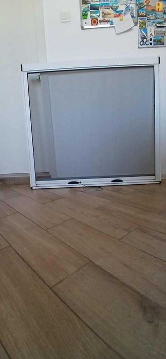 Комарник, алуминиев, бял, 112/101см.