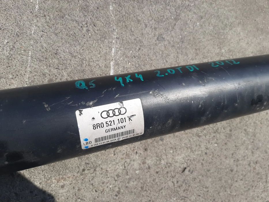 cardan 2.0 tdi cjc audi q5 8r 2012 4x4  8r0521101k