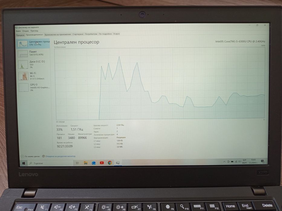 Лаптоп Lenovo Thinkpad x270