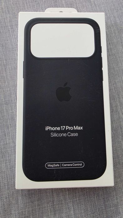 Husa telefon originala APPLE iPhone 17 Pro Max Silicone Case cu MagSafe - Black, MGFR4ZM/A