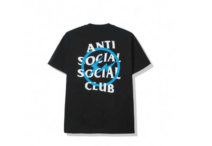 Tricou Anti Social Social Club X FRAGMENT BLUE BOLT