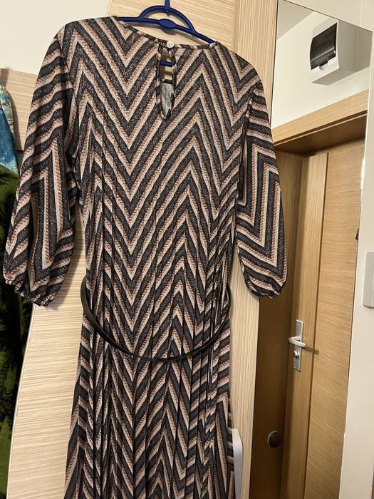 Rochie plisata cu curea