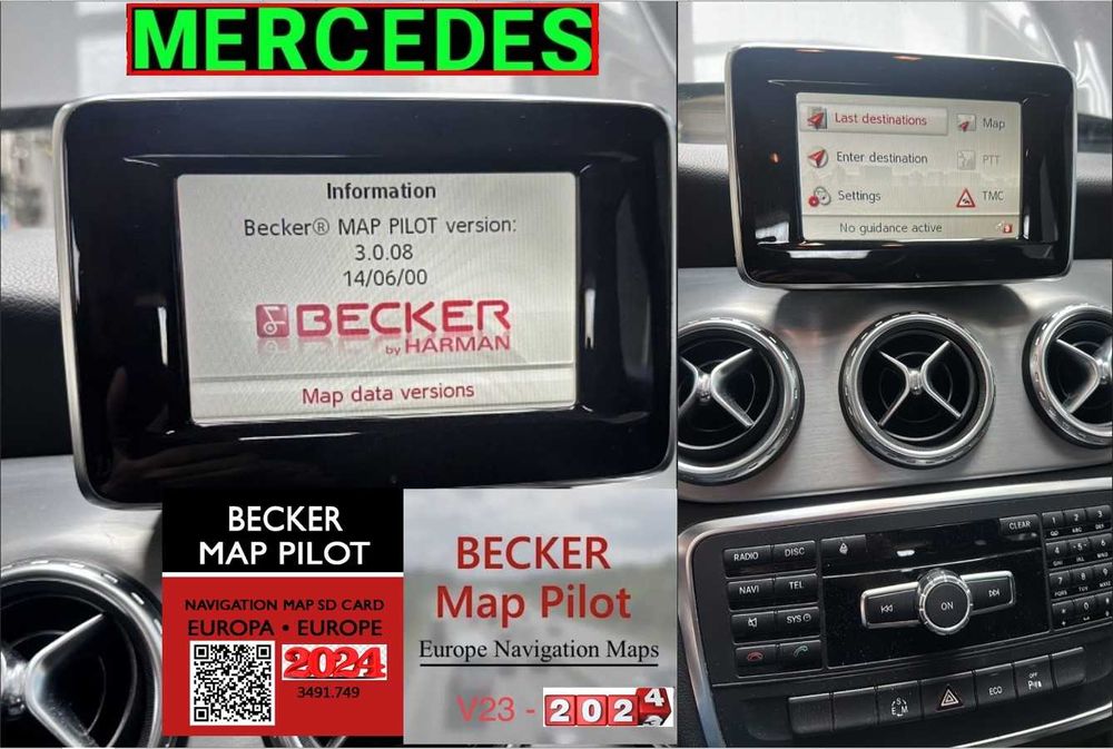 2023 карта Мерцедес навигация Mercedes Garmin Becker MAP PILOT SDcard