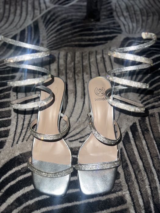 Дамски токчета блестящи