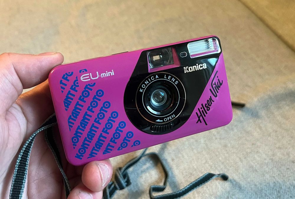 Aparat foto Konica EU-mini Hilsen Vilt colectie  Made in Japan
