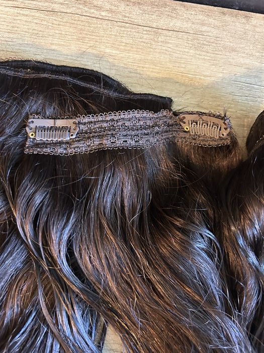 POZE REALE Set extensii din par natural 100% Clips on Premium Deluxe