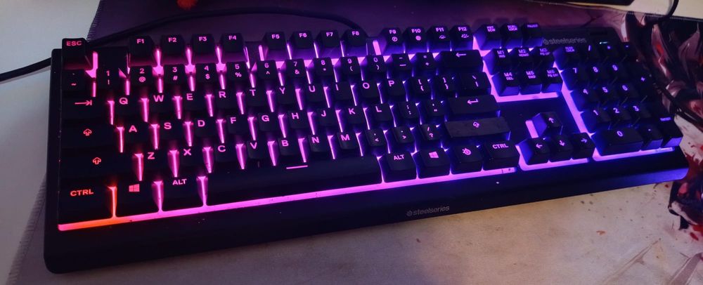 Tastatura Gaming STEELSERIES Apex 3, Whisper-Quiet Switch, USB, negru