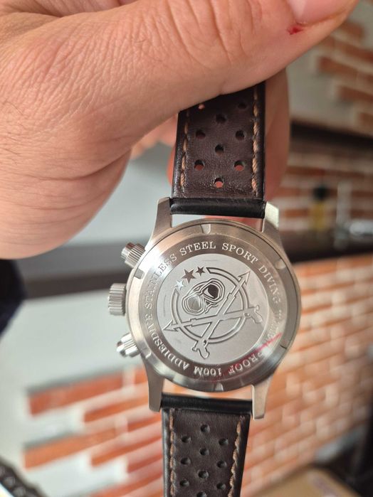 [ПРОДАВМ]Addiesdive Pilot Chronograph – Сапфир & Seiko VK64 Movement