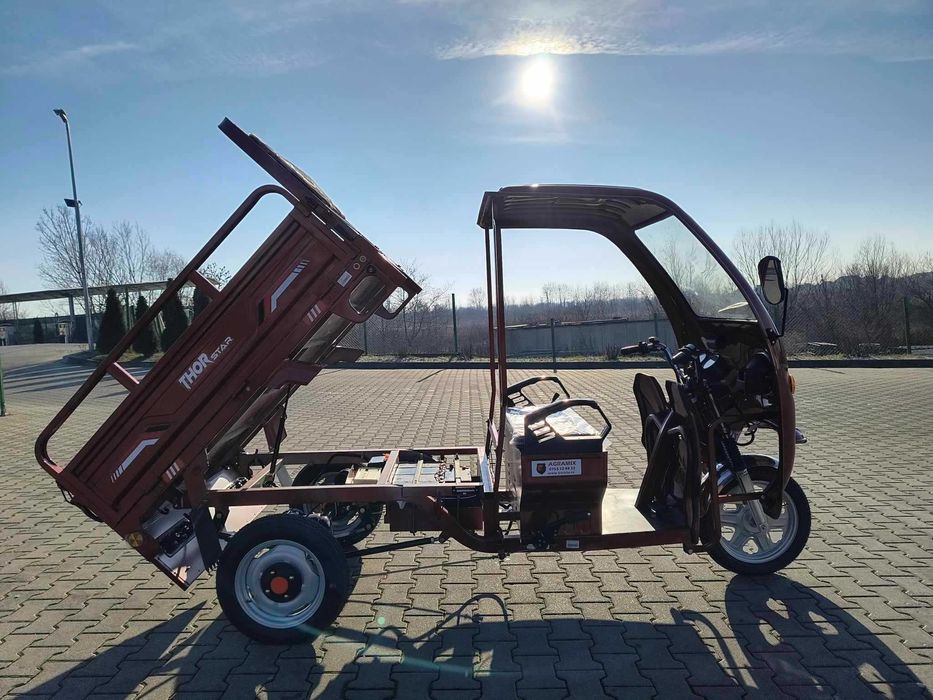 Triciclu electric STAR THOR cu bena basculabila Agramix NOU