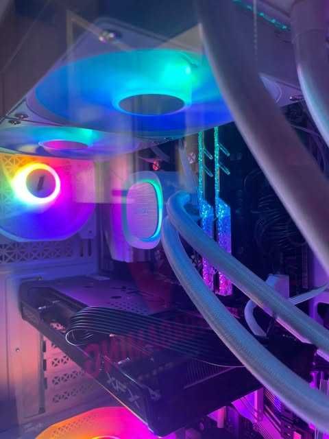 Геймърски компютър Ryzen 7 RX 6600 и водно | Нови части с гаранция