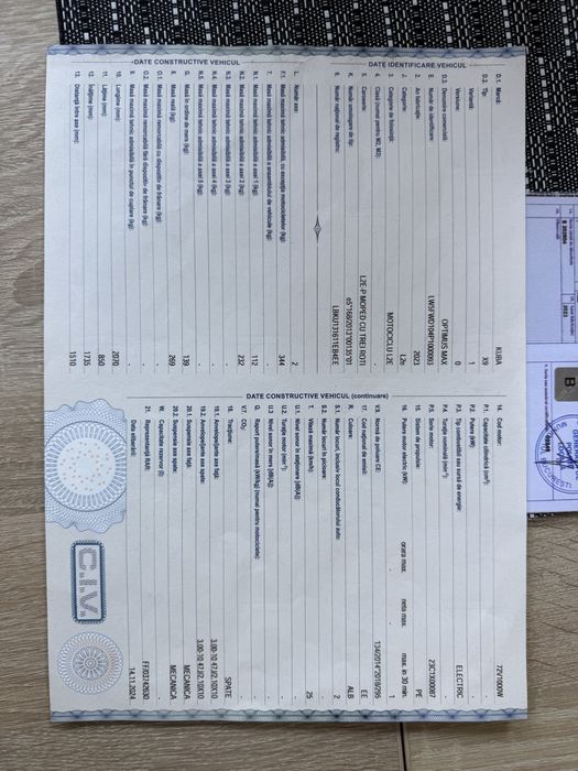 Vând triciclu KUBA X9 – 2023, 3 roți, stare foarte bună