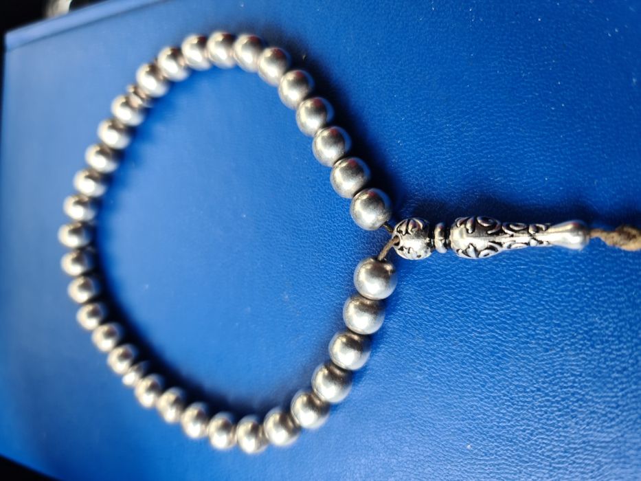 N Matanii rozalie tasbih misbaha argint masiv 925,33 margele