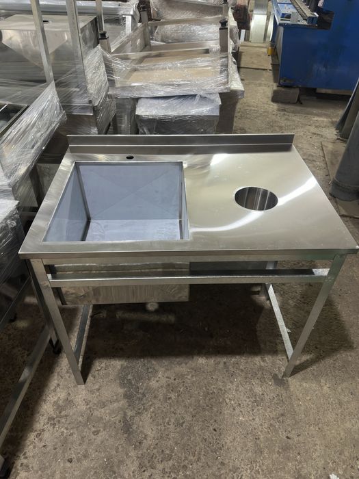 Стол - мойка из нержавейки