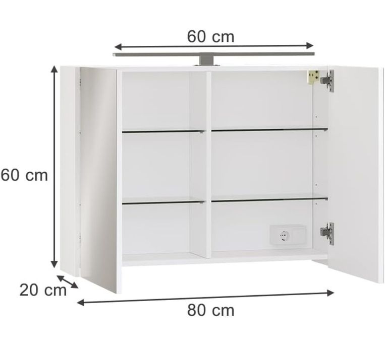 Огледален шкаф за надмивка 8642