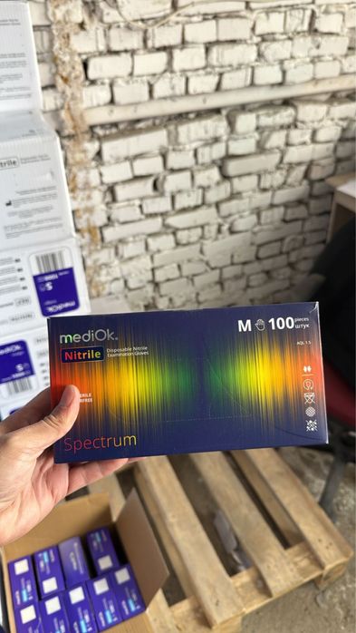 Перчатки нитрилл винил